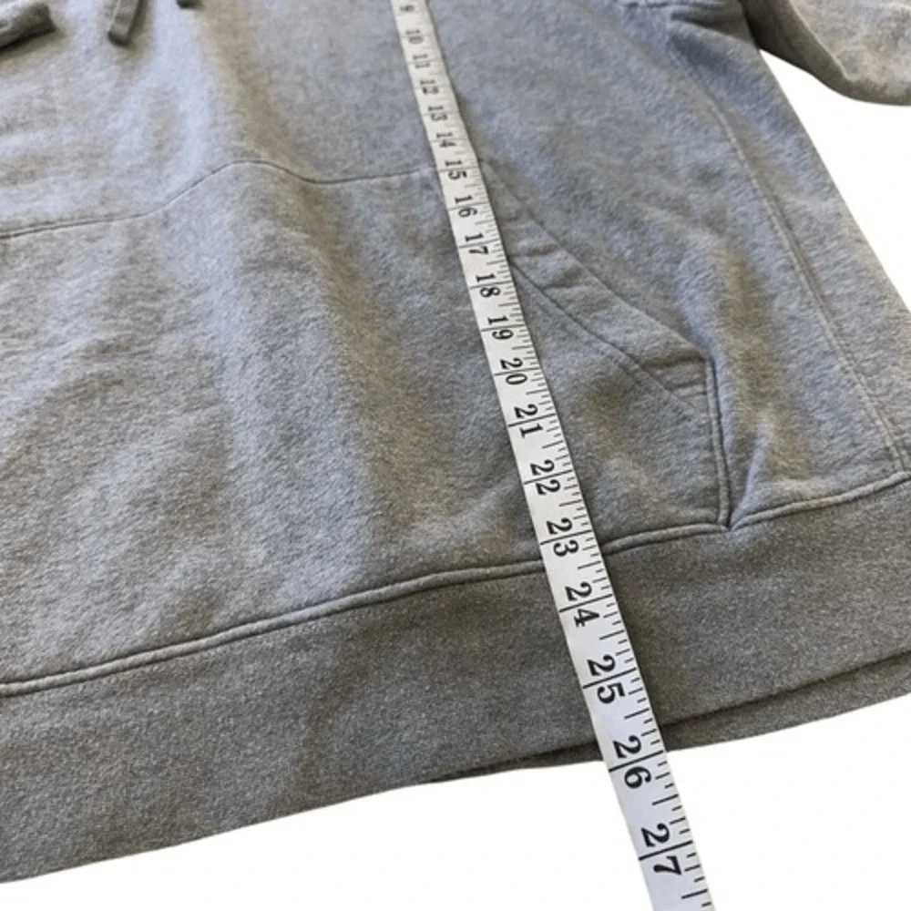 Nike Gray Solid Hoodie, L